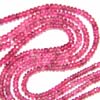 AAA super quality pink tourmaline Micro Faceted Rondelle 17 inch strand 3 to 5 mm approx